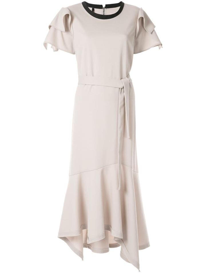 Taylor Adorn Ruffled Dress - Neutrals