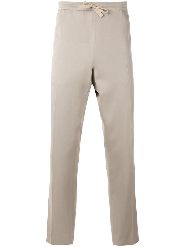 Harmony Paris - Drawstring Waist Chinos - Men - Cotton/viscose - 50, Nude/neutrals, Cotton/viscose
