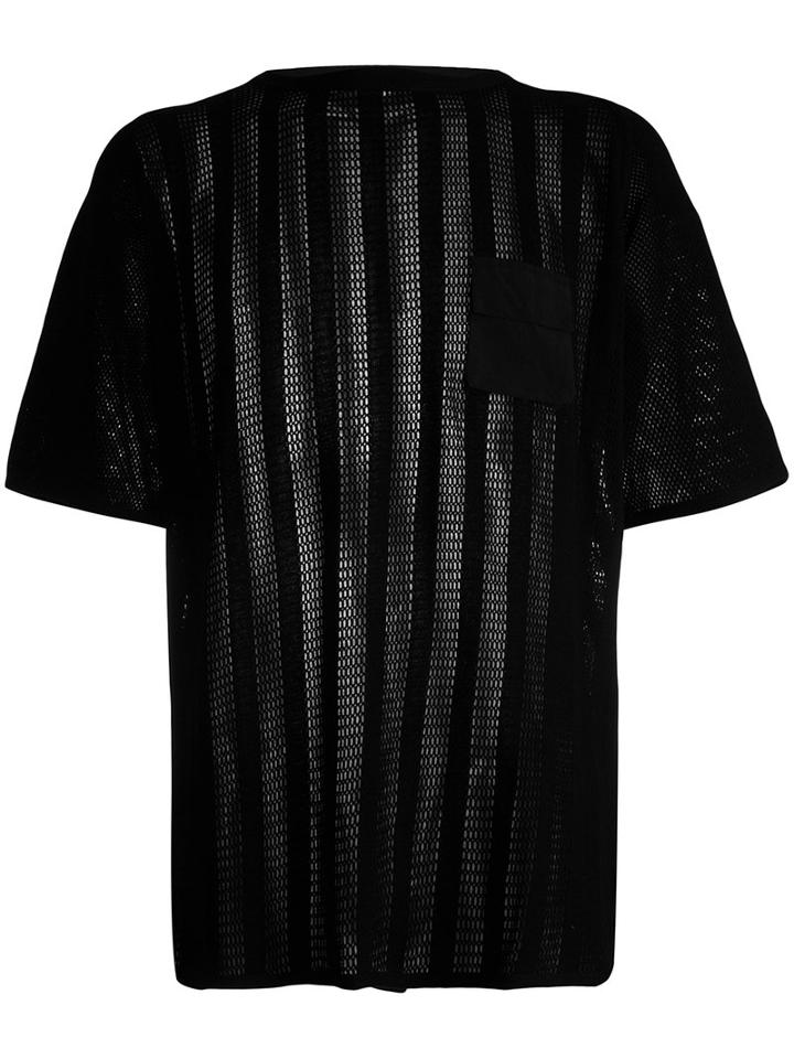 Maharishi - Sheer Panel T-shirt - Men - Cotton - Xl, Black, Cotton