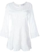 Iro Lace Detail Dress, Women's, Size: 40, White, Polyester