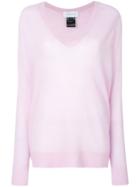 Christian Wijnants Kasi V-neck Jumper - Pink & Purple