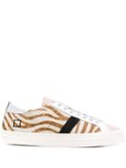 D.a.t.e. Striped Low-top Sneakers - Neutrals