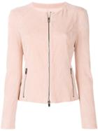 Drome Zipped Fitted Jacket - Pink & Purple