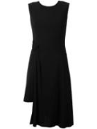 Versace Layered Asymmetrical Dress, Women's, Size: 42, Black, Viscose/polyamide/spandex/elastane