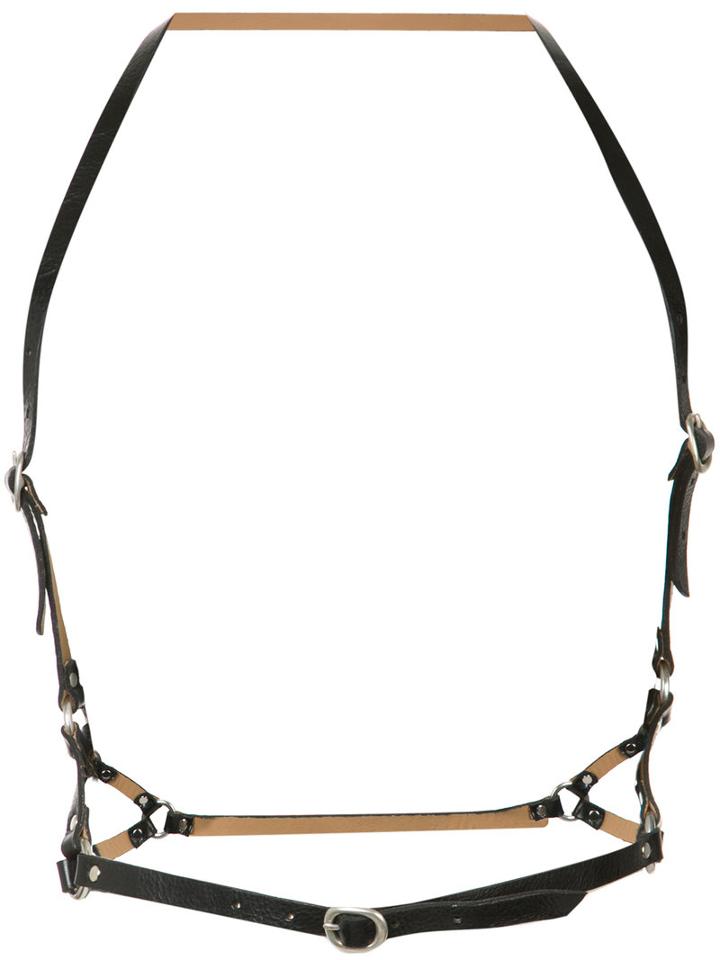 Calleen Cordero 5 Harness Belt, Women's, Black, Leather