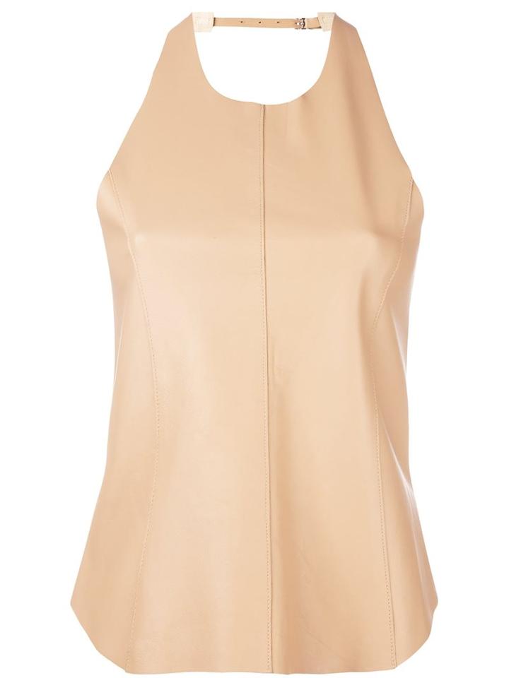 Manokhi 'riri' Top, Women's, Size: Medium, Nude/neutrals, Calf Leather