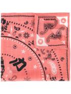 Diesel Printed Muslin Bandana - Pink