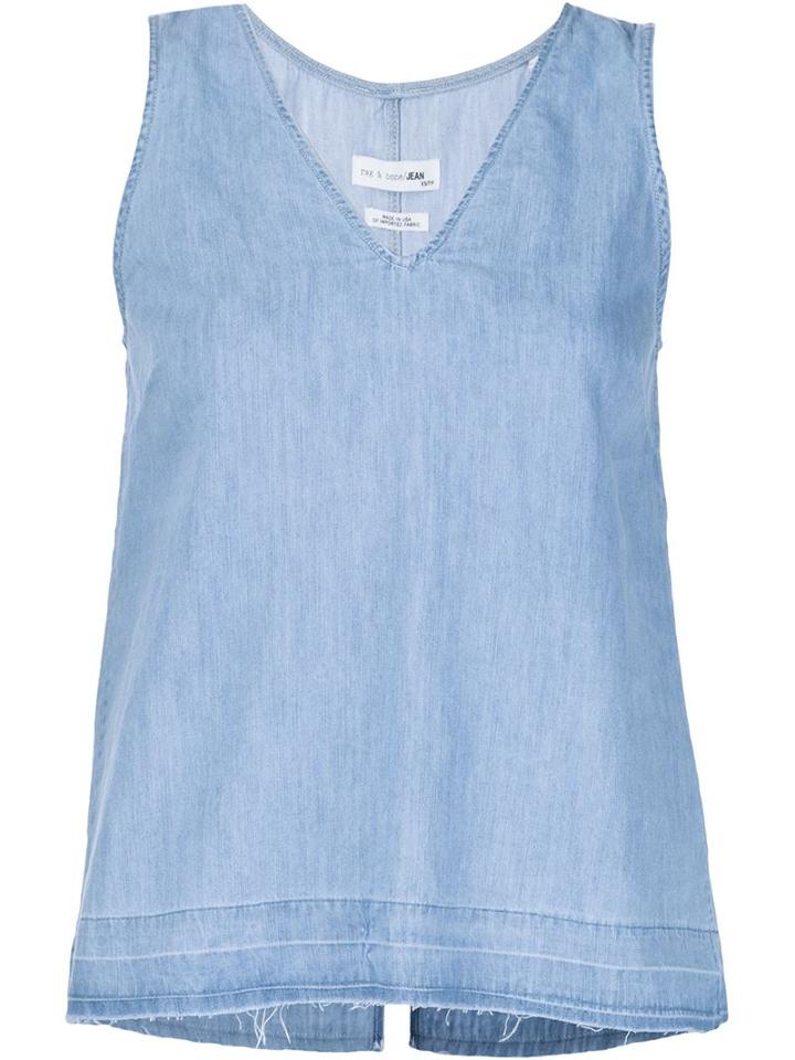 Rag & Bone V-neck Denim Tank Top