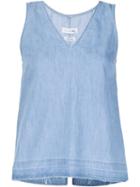 Rag & Bone V-neck Denim Tank Top