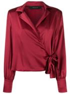 Federica Tosi Wrap Style Blouse - Red
