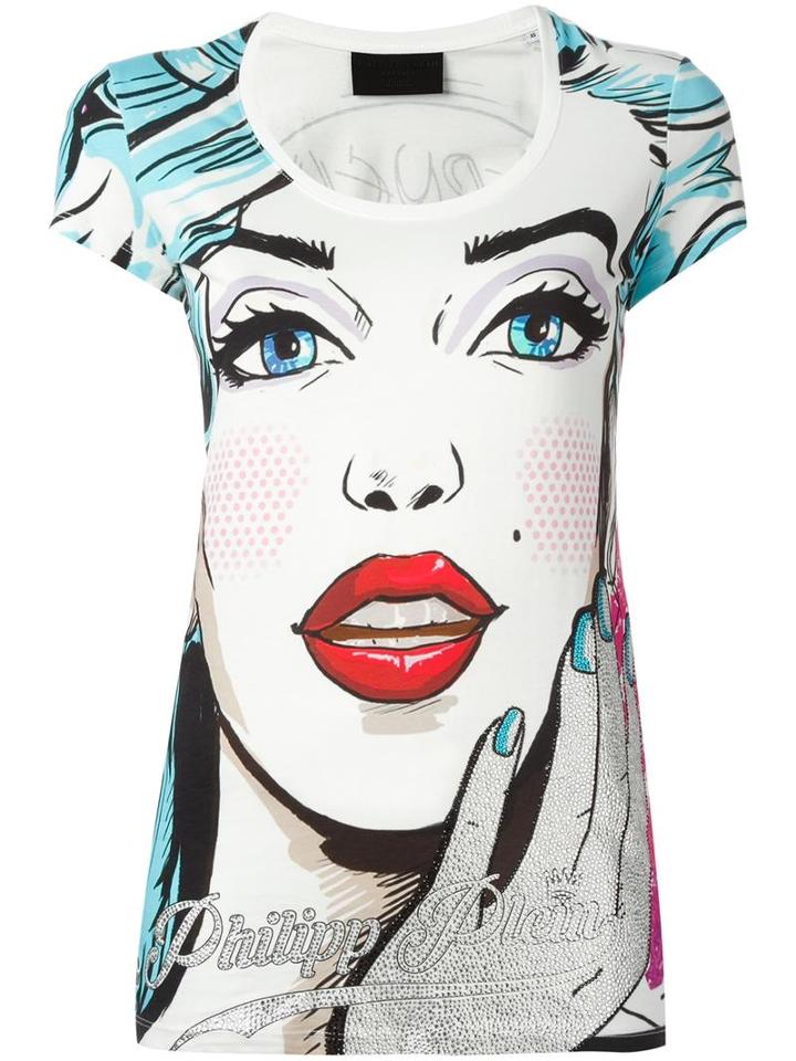 Philipp Plein 'kinnross' T-shirt, Women's, Size: Xs, White, Cotton