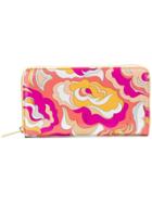 Emilio Pucci Zip Around Abstract Wallet - Yellow