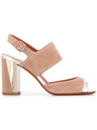 Santoni Peep-toe Sandals - Neutrals