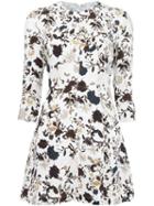 A.l.c. Floral Print Dress, Women's, Size: 8, White, Silk