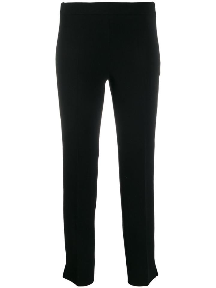 Alberto Biani Crepe Slim-fit Trousers - Black