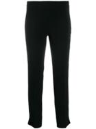 Alberto Biani Crepe Slim-fit Trousers - Black