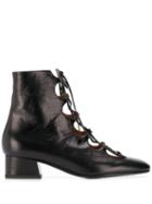 Michel Vivien Glory Lace-up Ankle Boots - Black
