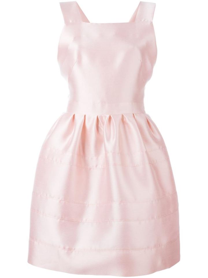 Si-jay Embossed Stripes Flared Dress
