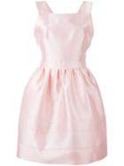 Si-jay Embossed Stripes Flared Dress