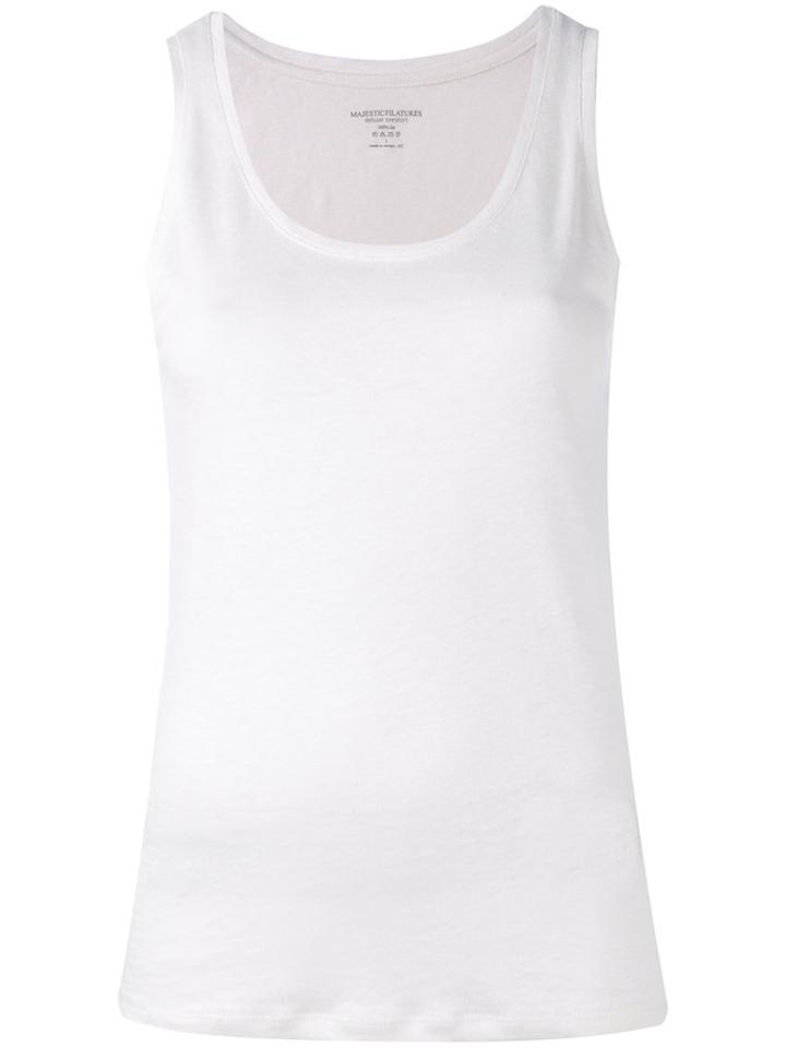 Majestic Filatures - Round Neck Tank - Women - Linen/flax - 2, Women's, White, Linen/flax