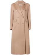 's Max Mara Long Buttoned Coat - Brown