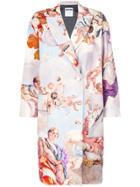 Moschino Fresco Print Coat - Nude & Neutrals