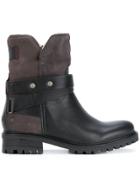 Tommy Hilfiger Panelled Boots - Black