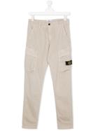 Stone Island Junior Teen Cargo Trousers - Nude & Neutrals