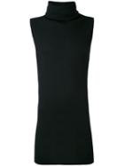 Rick Owens - Sleeveless Knitted Sweater - Men - Wool - M, Black, Wool