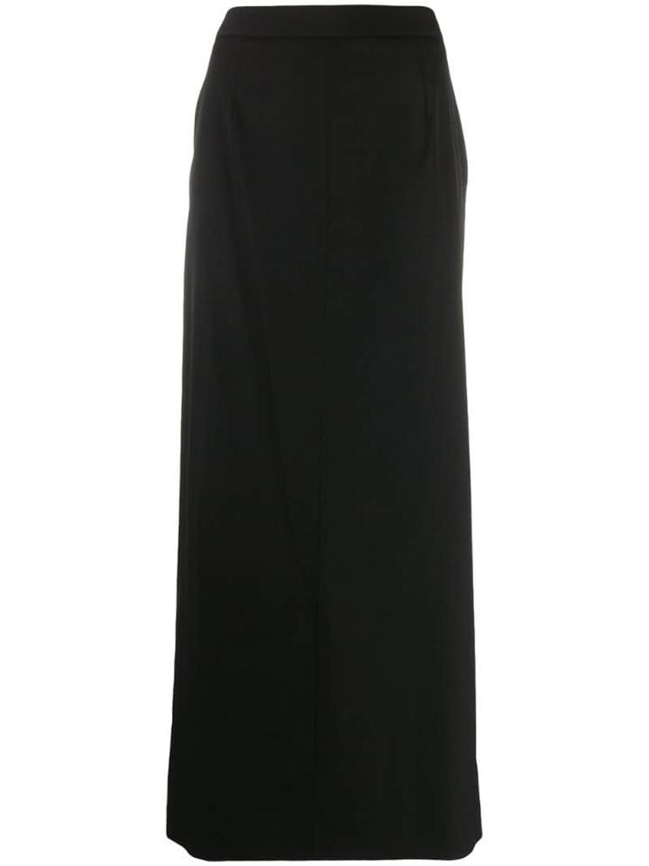 Maison Margiela Side Slit Maxi Skirt - Black