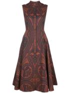 Adam Lippes Paisley Print Flared Dress