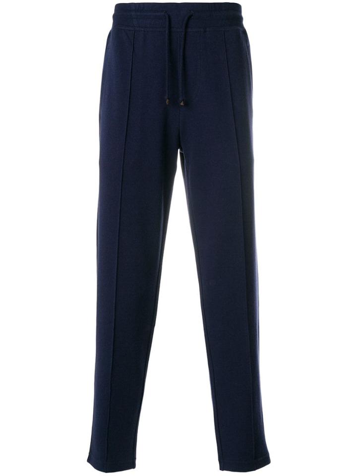 Brunello Cucinelli High Waisted Track Pants - Blue