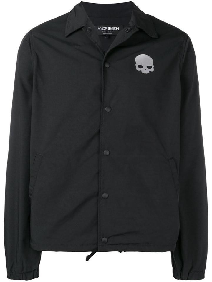 Hydrogen Chest Logo Shirt Jacket - Black