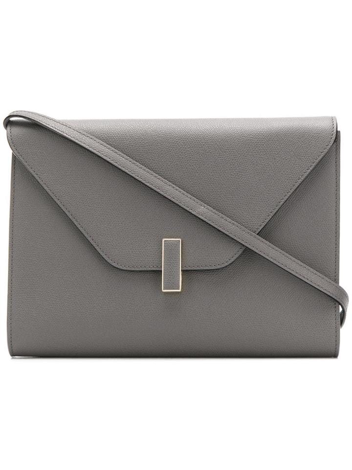 Valextra Iside Slim Crossbody Bag - Grey