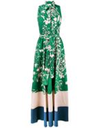 Borgo De Nor - Paloma Palm Print Maxi Dress - Women - Cotton - 14, Green, Cotton