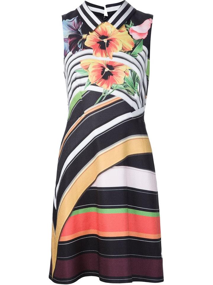 Mary Katrantzou 'alpina' Dress, Women's, Size: 12, Silk/cotton