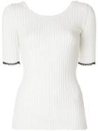 Proenza Schouler Ribbed Fitted T-shirt - White
