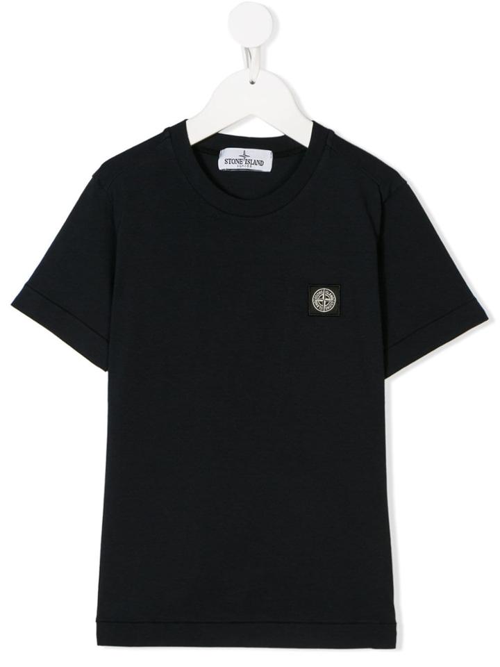 Stone Island Junior Mini Logo Patch T-shirt - Blue
