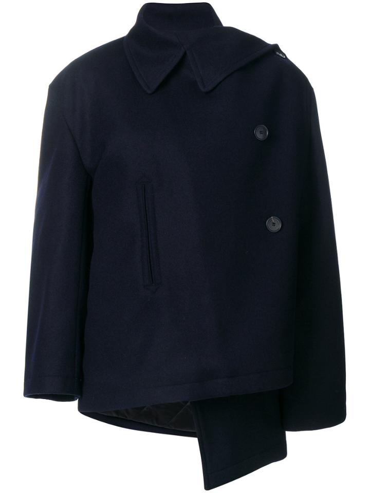Balenciaga Pulled Caban Jacket - Blue