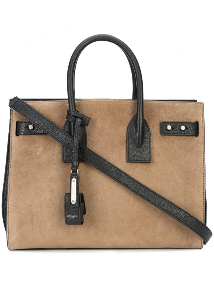 Saint Laurent Small Sac De Jour Souple Tote - Brown