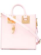 Sophie Hulme - Square Albion Tote - Women - Leather - One Size, Pink/purple, Leather