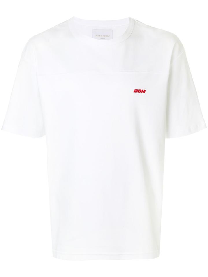Drôle De Monsieur Short Sleeved Logoed T-shirt - White