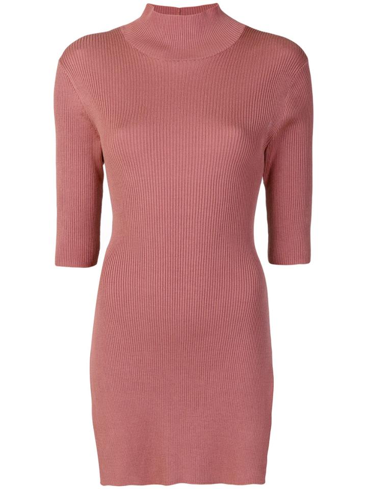 Erika Cavallini Asymmetric Open Back Top - Nude & Neutrals