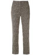 Egrey Printed Straight-fit Trousers - Marinho