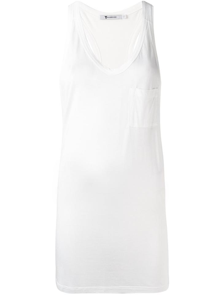 T By Alexander Wang Racerback Tank Top - White