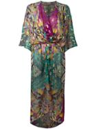 Etro Wrap Beach Dress, Women's, Size: Large, Silk/metallic Fibre
