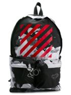 Off-white Abstract Print Backpack
