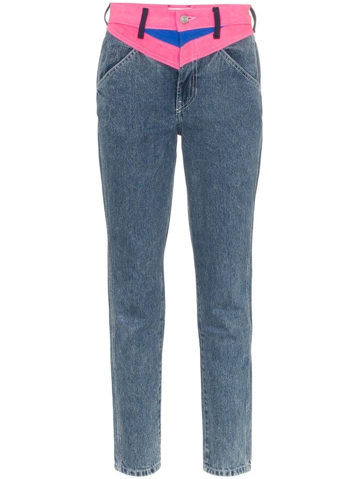 Jordache Ski Pant Waist Skinny Jeans - Blue