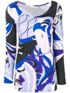 Emilio Pucci Hanami Print Belted Waist Tunic - Black