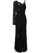 Roberto Cavalli One Shoulder Gown - Black